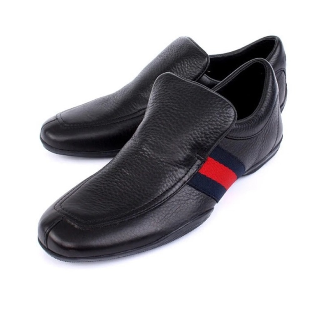 SOLD! Gucci Signature Web  Leather Trainer